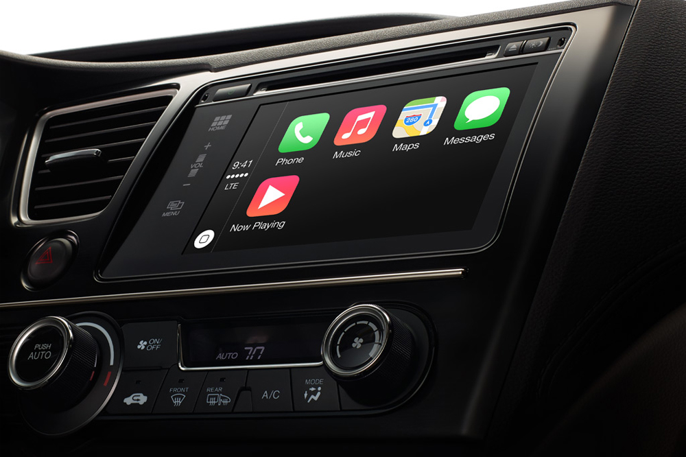 กล้องวงจรปิด CCTV บทความ Apple จับมือค่ายรถยนต์ผลิต CarPlay ระบบความบันเทิงในรถ