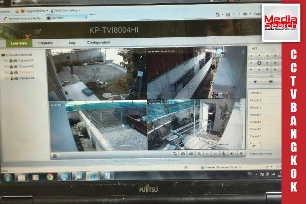 การเซ็ตกล้องวงจรปิด CCTV เคนโปร ที่บ้านคุณพรพรรณ